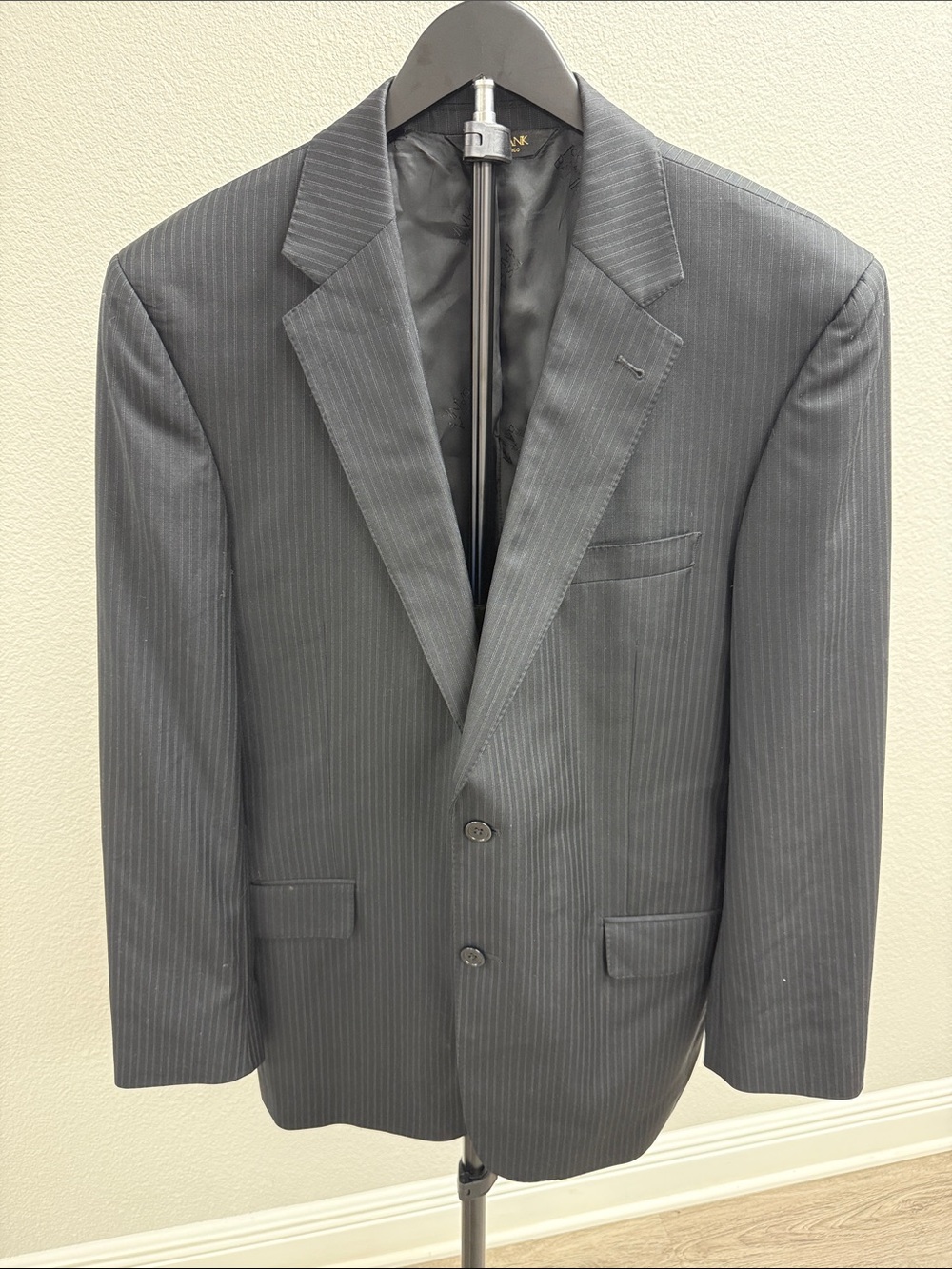 Jos. A. Bank Men's Charcoal Pinstripe Suit Jacket 100% wool